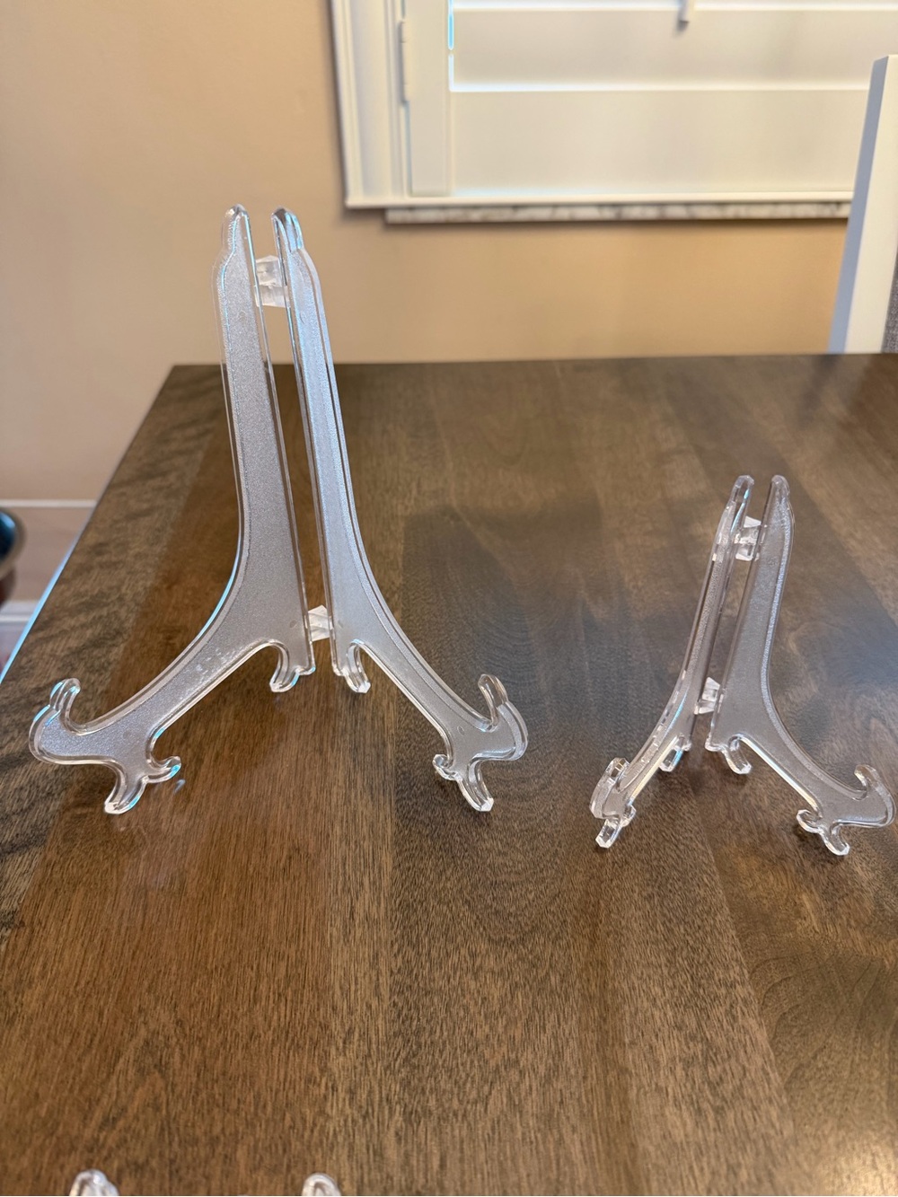 Clear Acrylic Plate & Frame Display Easel Stand Set of 10